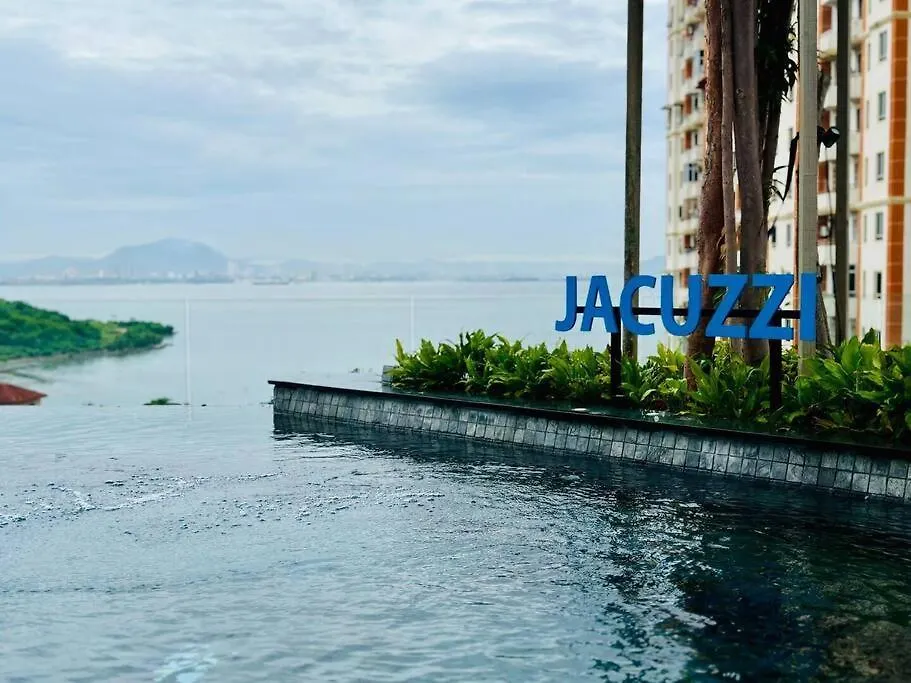 Bathtub With Seaview, 8Pax, Urban Suites - 5Km To Komtar George Town 0*,